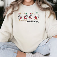 That's It I'm Not Going Sweatshirt, Humorous Christmas Goose Sweatshirt, Introvert Xmas Crewneck, Adorable Holiday Goose Sweatshirt, Winter Present