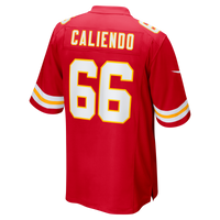 Kansas City Chiefs Mike Caliendo Red Game Player Jersey