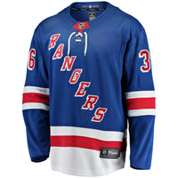 New York Rangers Anton Blidh Blue Home Breakaway Jersey
