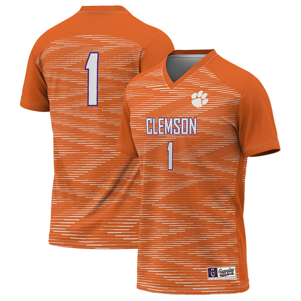 #1 Clemson Tigers Lightweight Soccer Jersey - Orange