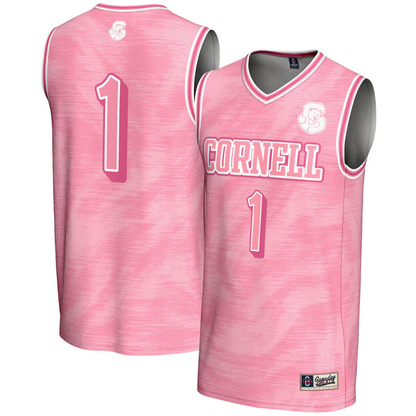 #1 Cornell Big Red Lightweight Basketball Fashion Jersey - Pink