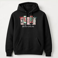 Christian Christmas Hoodie, Jesus Is the Reason for the Season Hoodie, Plaid Candy Cane Holiday Sweatshirt, Faith Christmas Hooded Sweater