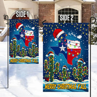 Lone Star State Holiday Yard Flag, Texas Merry Christmas Yall Garden Flag, Southern Christmas Garden Flag, Winter Lawn Decor Present