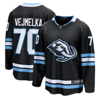 Utah Mammoth Karel Vejmelka Black Home Breakaway Jersey