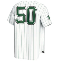 #1 Hawaii Rainbow Warriors Lightweight Baseball Jersey - White