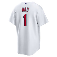 St. Louis Cardinals White #1 Dad Home Replica Jersey