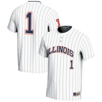 #1 Illinois Fighting Illini Lightweight Softball Jersey - White