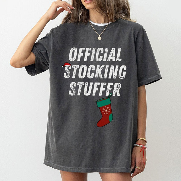 Humorous Sarcastic Holiday Graphic Tee, Stocking Stuffer Christmas T-Shirt, Santa Naughty List Xmas Shirt, Adult Humor Christ