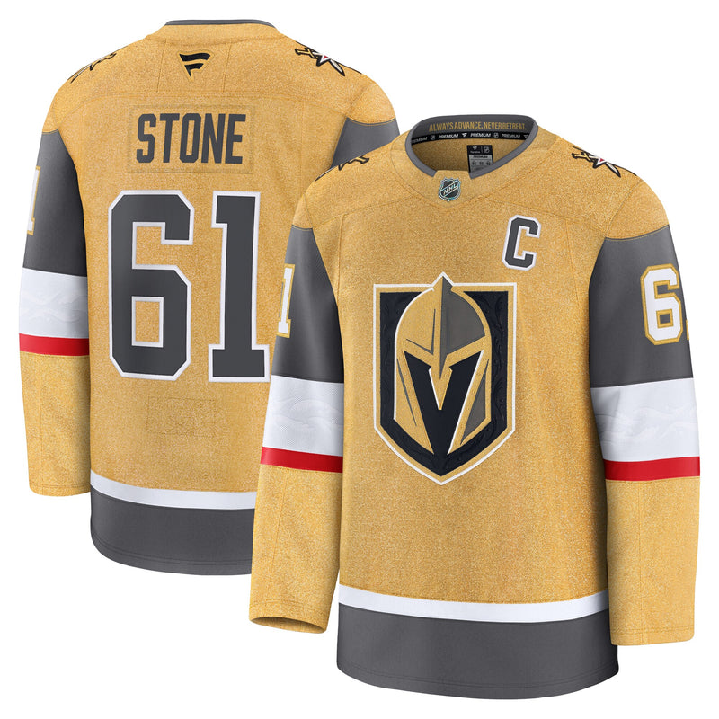 Vegas Golden Knights Mark Stone Gold Home Premium Jersey