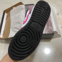 Low Top Sneakers, White Black Pink Colorway, Lace Up Design, Casual Gift for Sneaker Fans
