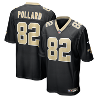 New Orleans Saints Bob Pollard Black Game Retired Player Jersey